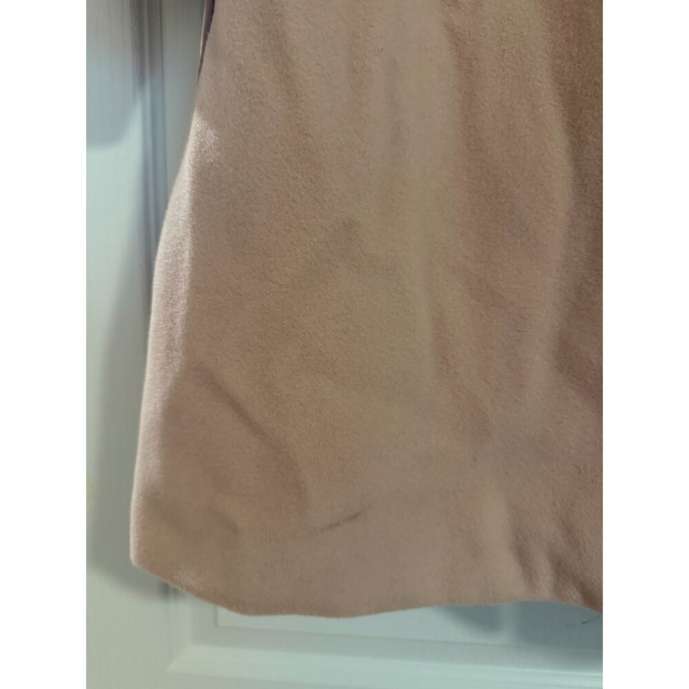 Vintage Y2K Moda International Pink Wool Fur Trim Overcoat Coat 6 - Picture 5 of 10